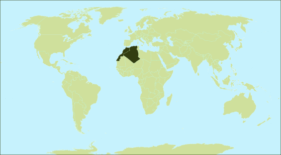 Weltkarte - Natürlicher Lebensraum